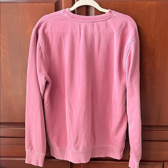 Stylish Distressed Red Sweatshirt with 'Love You More' Design - Picture 4 of 4